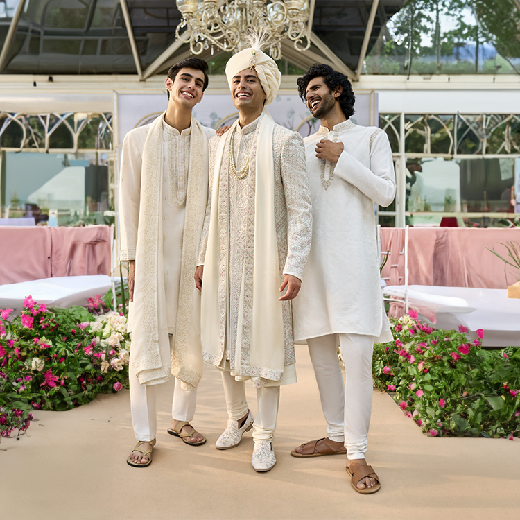 Wedding Wear for Men - Shaadi, Roka, Haldi, Mehendi & More | Ethnix by Raymond Wedding Wear for Men - Shaadi, Roka, Haldi, Mehendi & More | Ethnix by Raymond